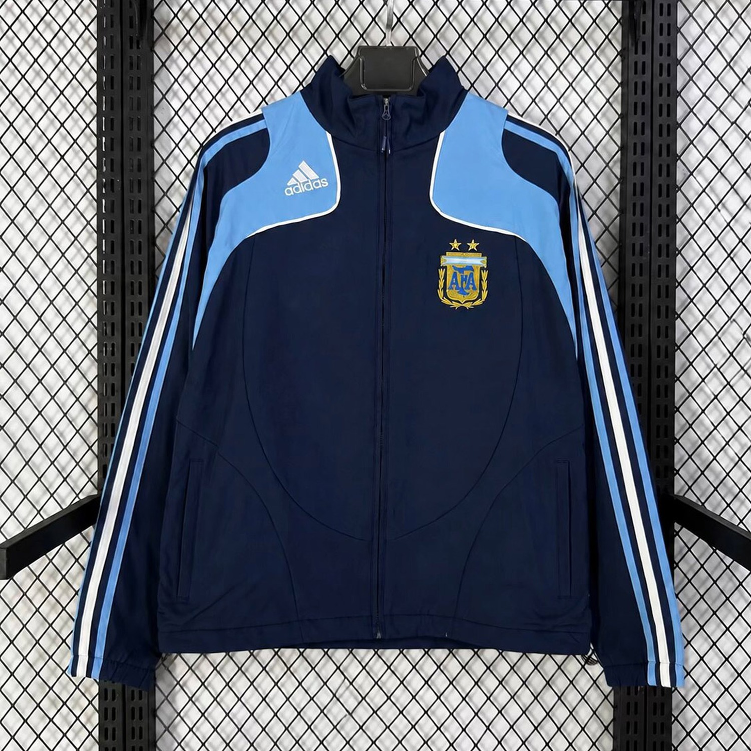 Retro Argentina 2008 Blue Windbreaker - UnitedFutballJersey