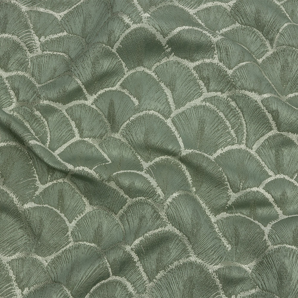 Drapery Jacquard - Jade Fan Scales - British Imported - Joann Fabrics