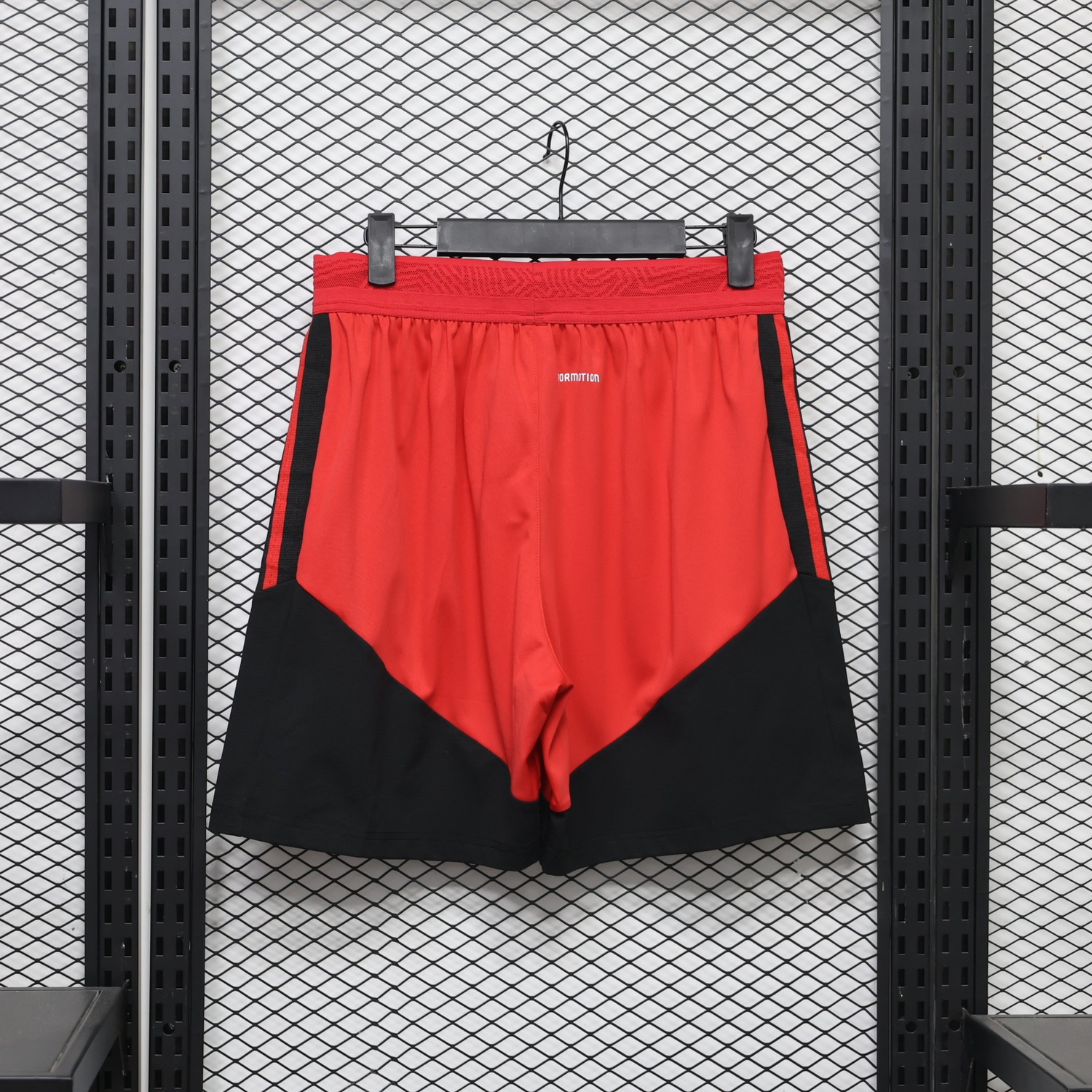 Manchester United 26-27 Red Black Shorts - Player Version - UnitedFutballJersey