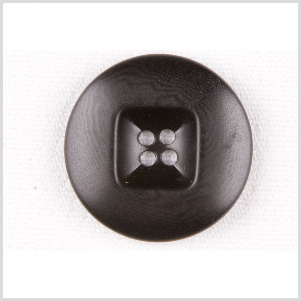 Plastic 4-Hole Button - 40L/25.5mm - Black Wood Grain and Square Center - Joann Fabrics