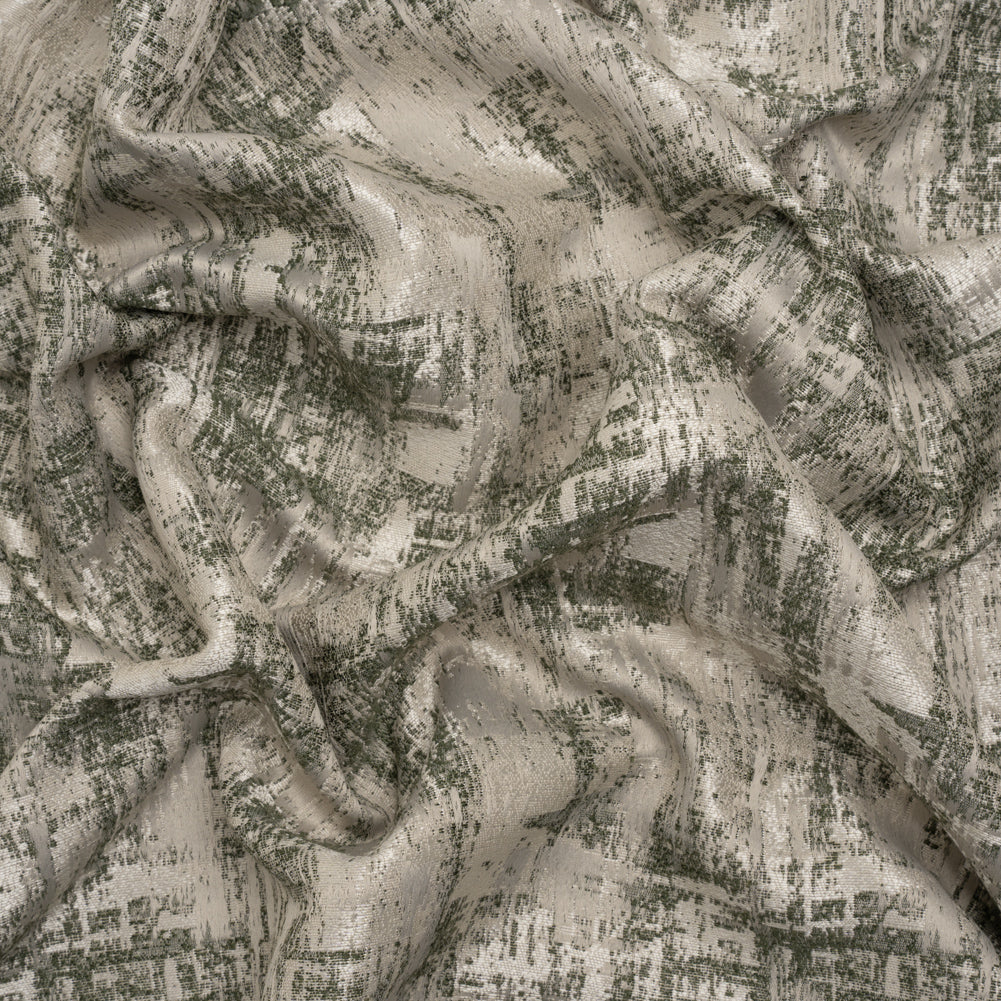 Recycled Polyester Drapery Jacquard - Forest Abstract Strokes - British Imported - Joann Fabrics