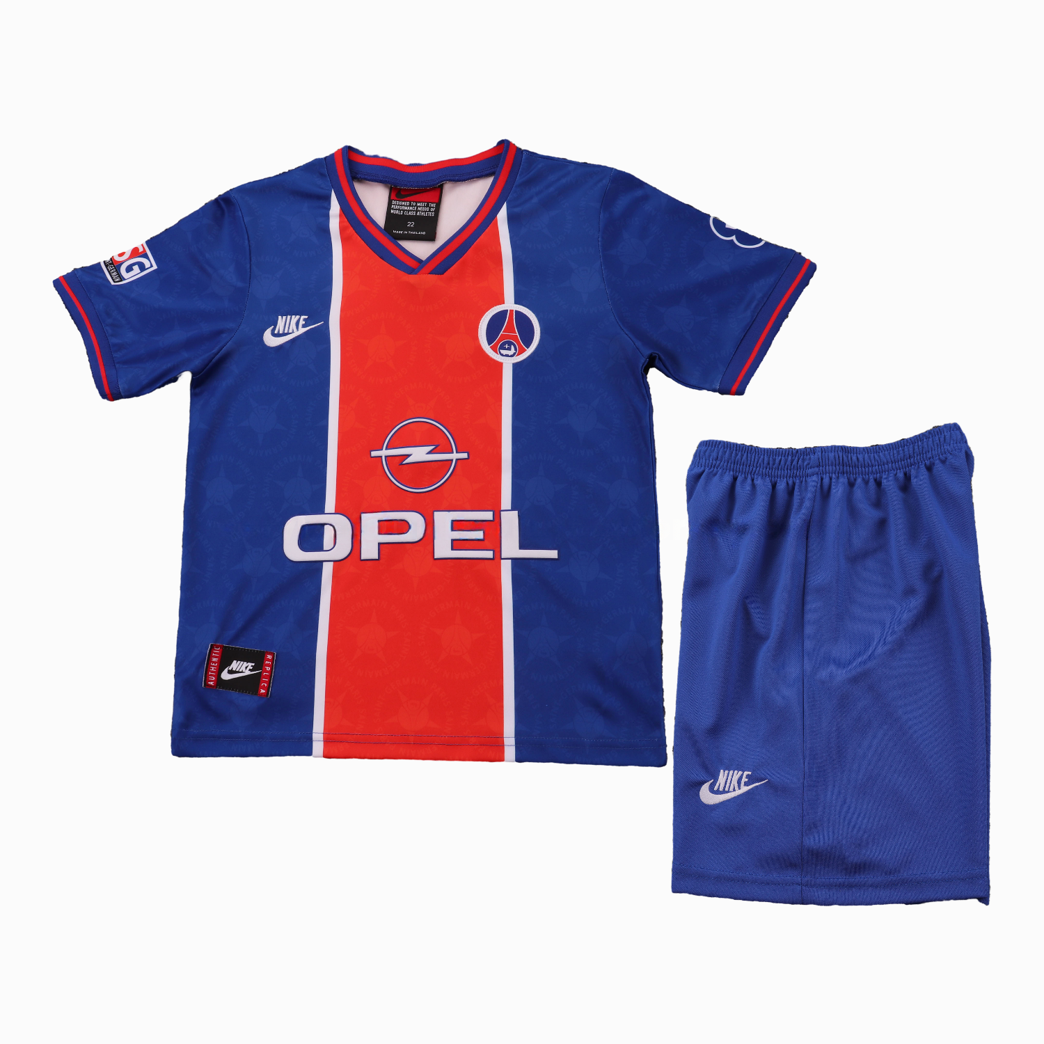 Retro Paris Saint-Germain PSG 1995-96 Home Kids Kit - UnitedFutballJersey