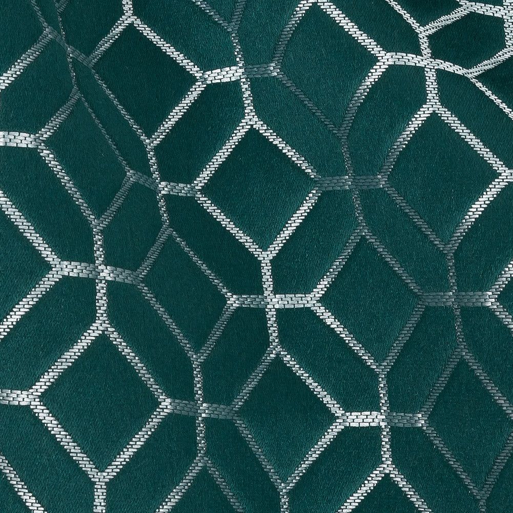 Polyester Jacquard - Emerald Tiled Geometric - British Imported - Joann Fabrics