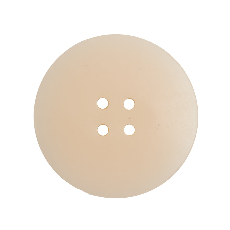 Plastic 4-Hole Button Made in Italy - 44L/28mm - Ivory Striations Dish Shaped - Joann Fabrics