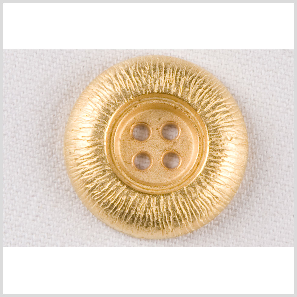 Metal 4-Hole Button - 28L/18mm - Gold Gathers Etched Rim - Joann Fabrics