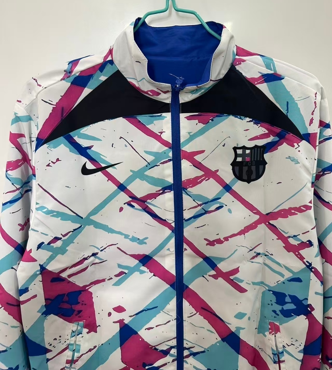 2025/2026 Barcelona Reversible Windbreaker Soccer Jersey 1:1 Thai Quality 01