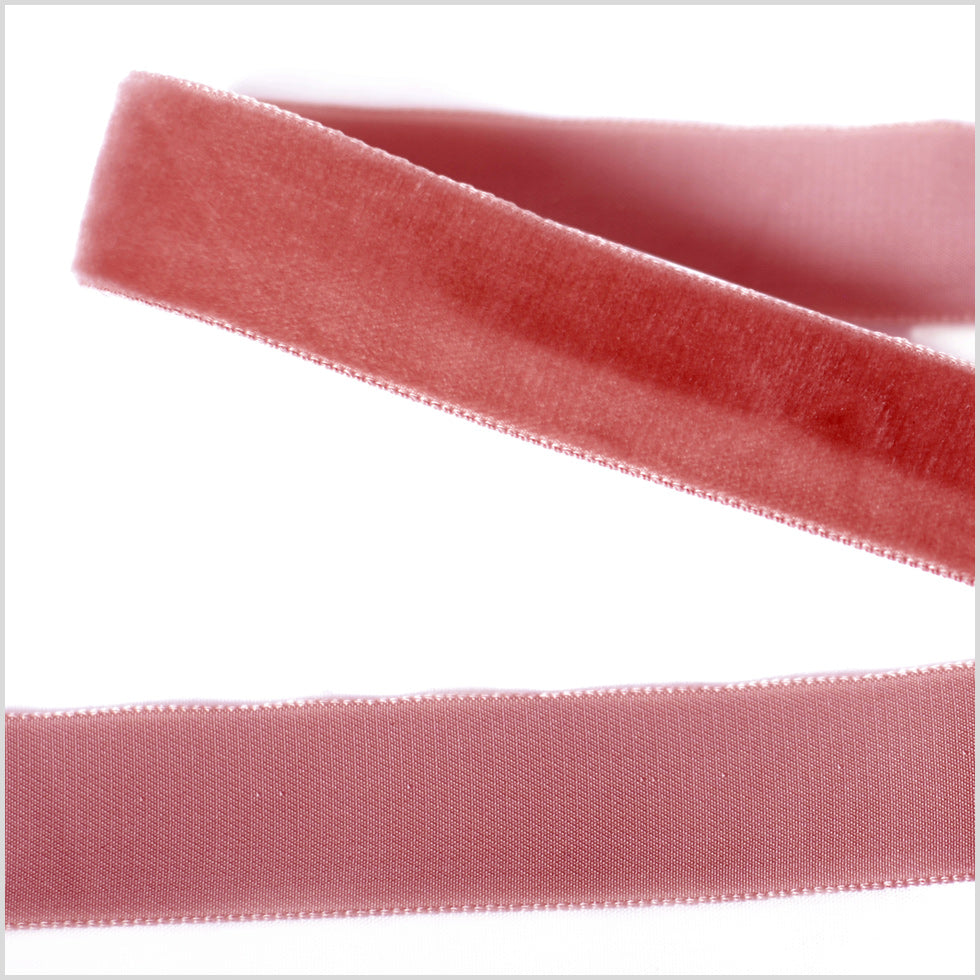 Single Faced Velvet Ribbon Made in Italy - 7/8