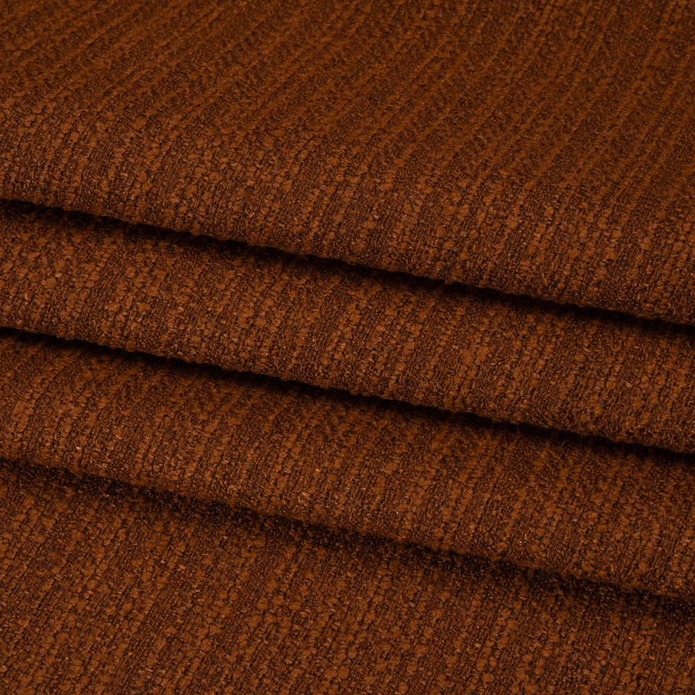 Textured Recycled Polyester Woven - Ginger Boucle Stripes - British Imported - Joann Fabrics