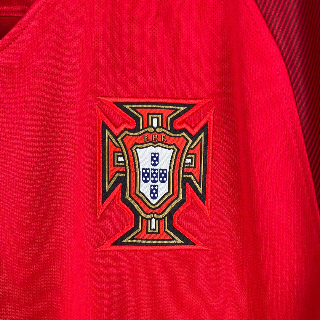 2016 Retro Portugal Home Jersey Long Sleeve