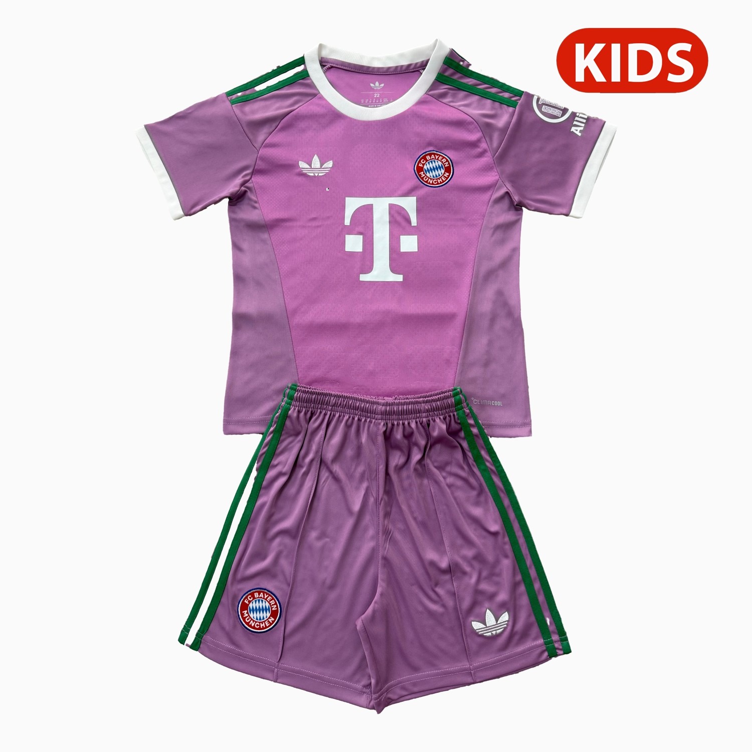 Bayern Munich 26-27 Purple Goalkeeper Kids Kit - UnitedFutballJersey