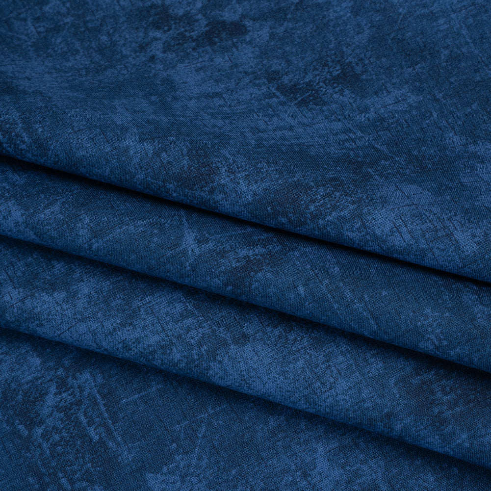 Printed Quilting Cotton by Northcott - Navy Painterly Texture - Canvas Collection - Joann Fabrics