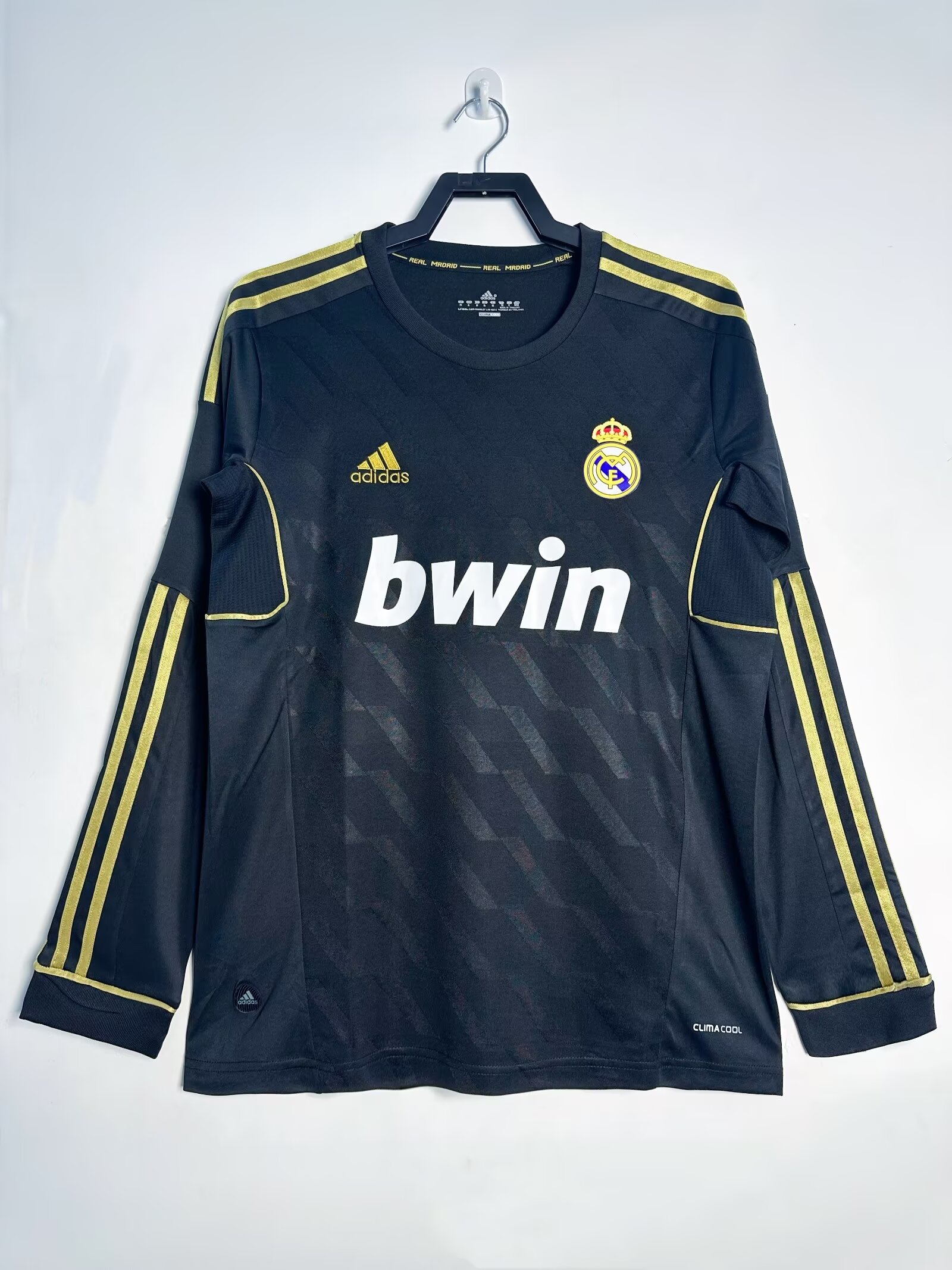 2011/2012 Retro Long Sleeve Real Madrid Away Jersey 1:1 Thai Quality