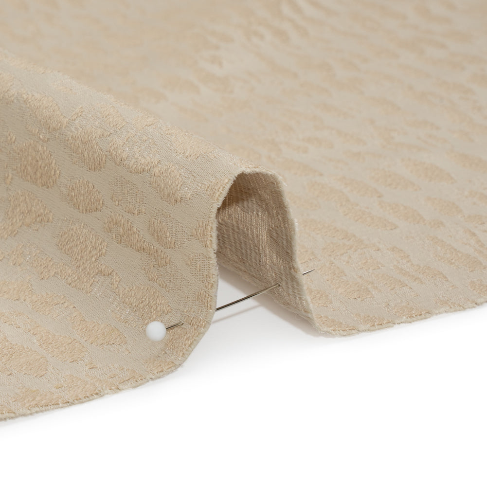 Rows of Spots Recycled Polyester and Cotton Drapery Jacquard - Flax - British Imported - Joann Fabrics