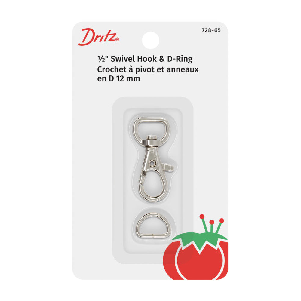 Dritz Small Swivel Hook & D-Ring - 1/2