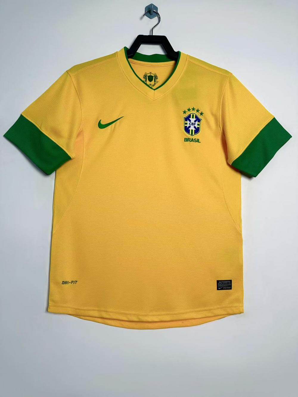 2012/2013 Retro Brazil Home Soccer Jersey 1:1 Thai Quality