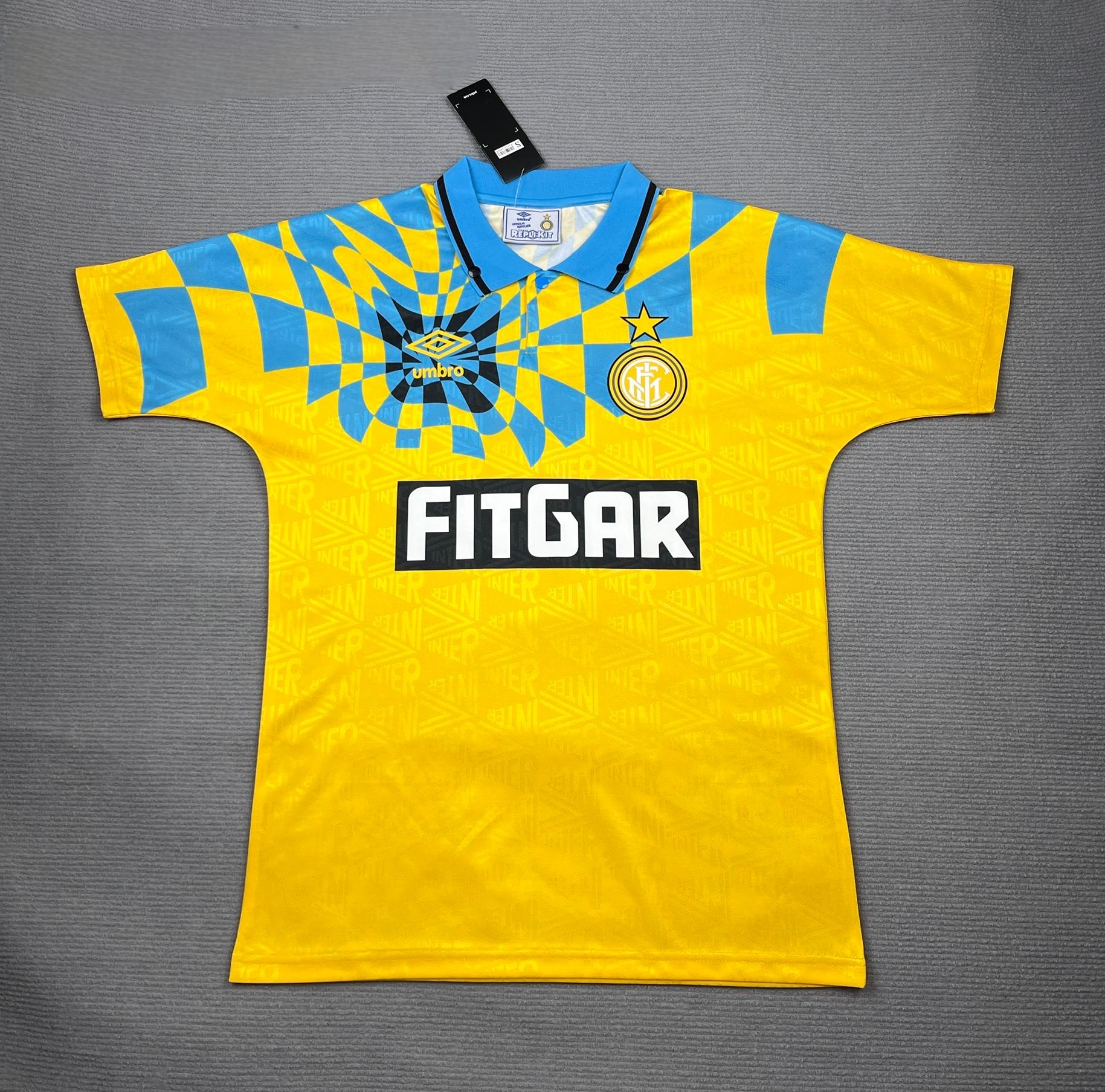 1992-1993 Retro Inter Milan Third Away Football Jersey 1:1 Thai Quality