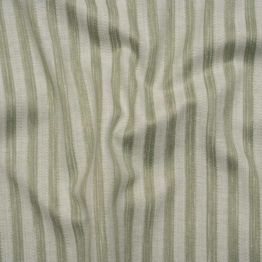 Cotton Blend Home Decor Jacquard - Sage Stripes - British Imported - Joann Fabrics