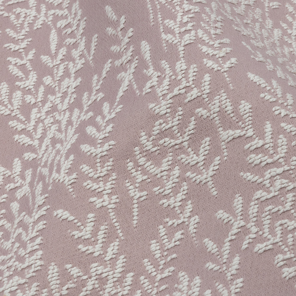 Drapery Jacquard - Orchid Little Leaves - British Imported - Joann Fabrics