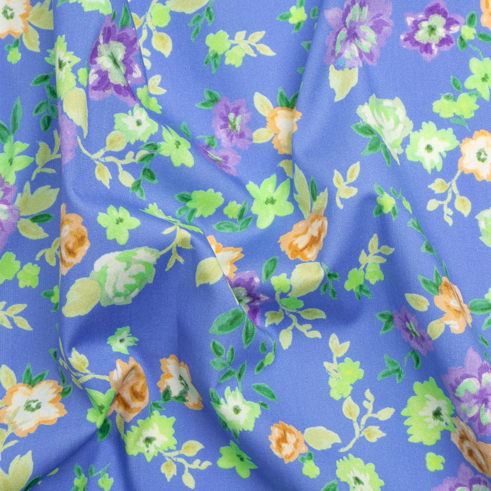 Mood Exclusive Blue Inch by Inch Stretch Cotton Poplin - Joann Fabrics