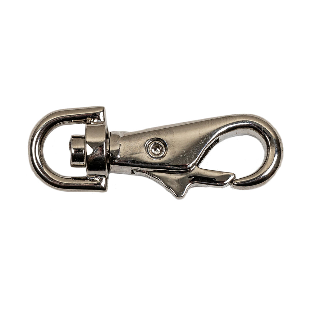 Silver Metal Clasp Closure with Swivel Bottom - 1.5