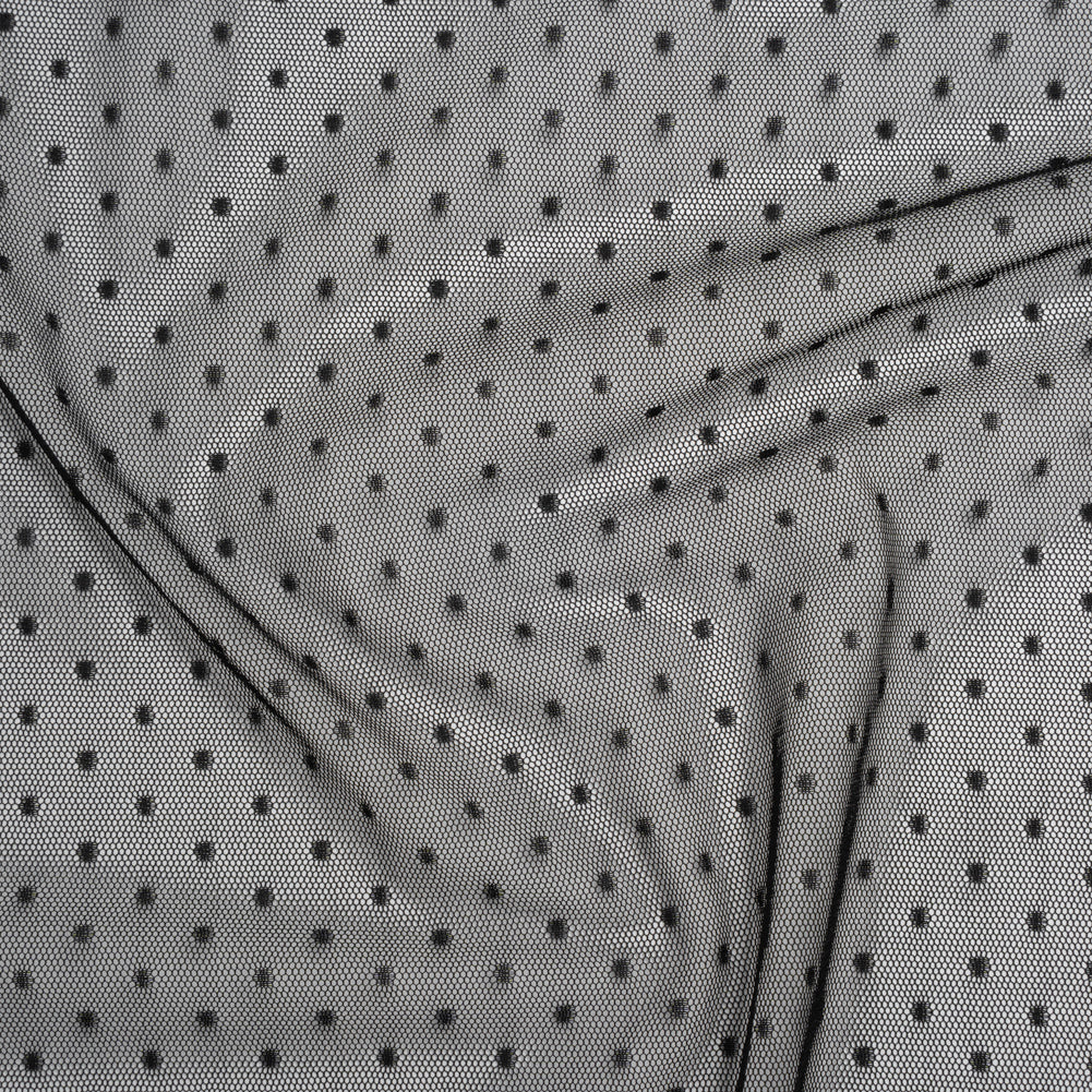 Point D'Esprit Tulle - Black - Designer Deadstock - Joann Fabrics