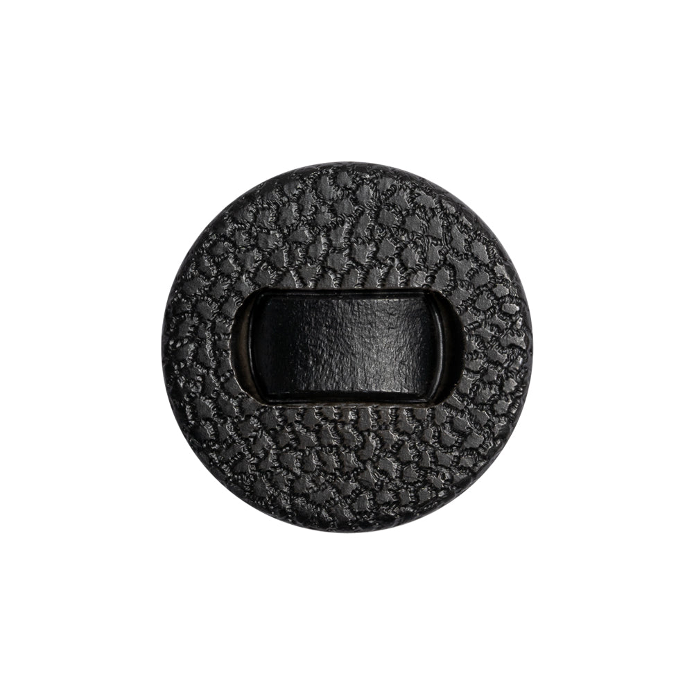 Black Leather Look Plastic Shank Back Button - 36L/23mm - Joann Fabrics