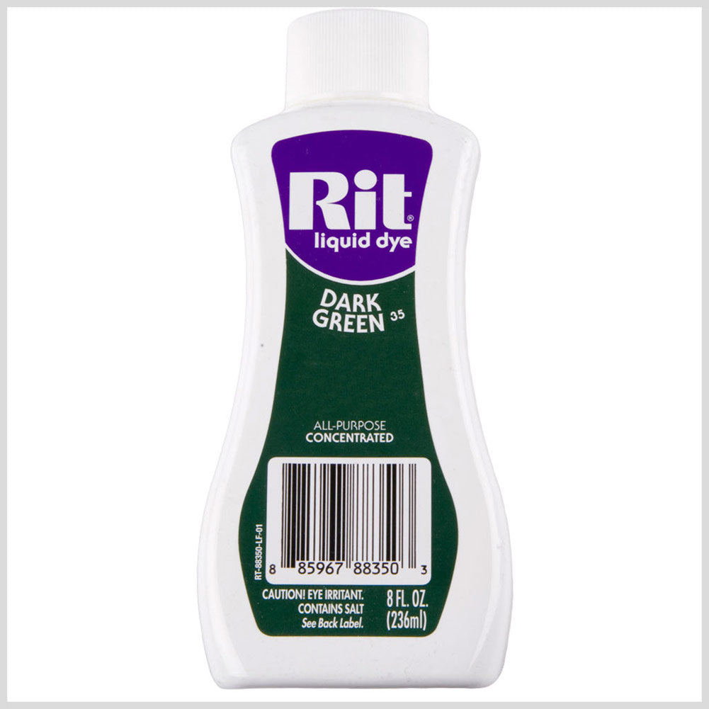Rit All-Purpose Liquid Fabric Dye - Dark Green - 8oz Bottle - Joann Fabrics