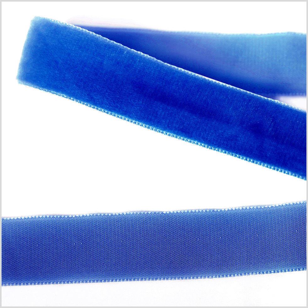 Single Faced Velvet Ribbon Made in Italy - 7/8