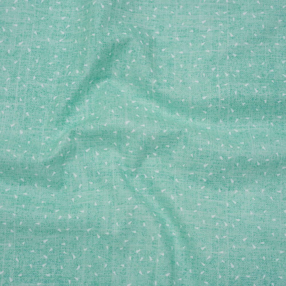 Printed Quilting Cotton by Ghazal Razavi for FIGO Studio - Mint Triangles and Texture - Stash Collection - Joann Fabrics