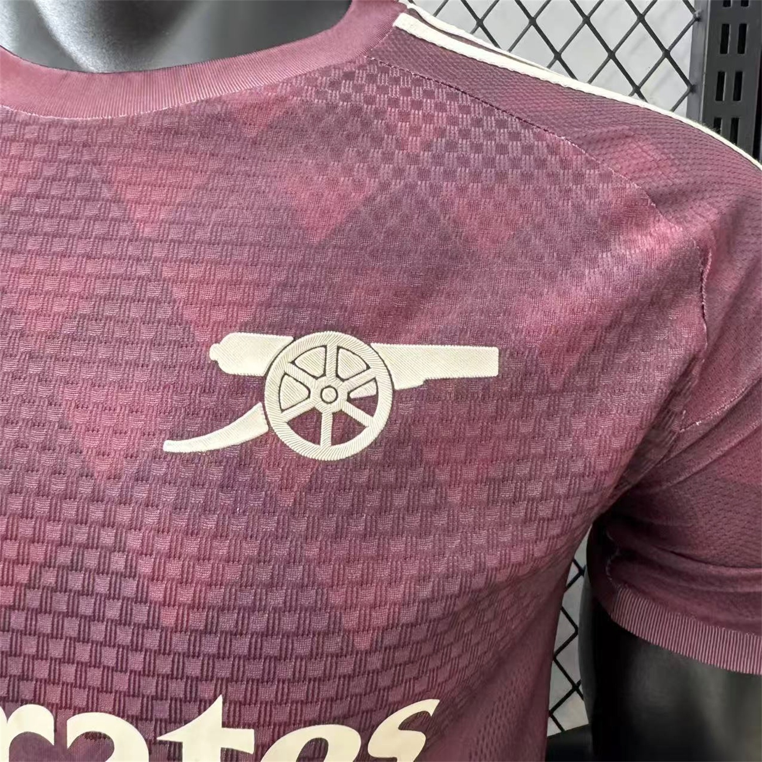 Arsenal 26-27 Yellow Sponsors Wine Red Special Jersey - Player Version - UnitedFutballJersey