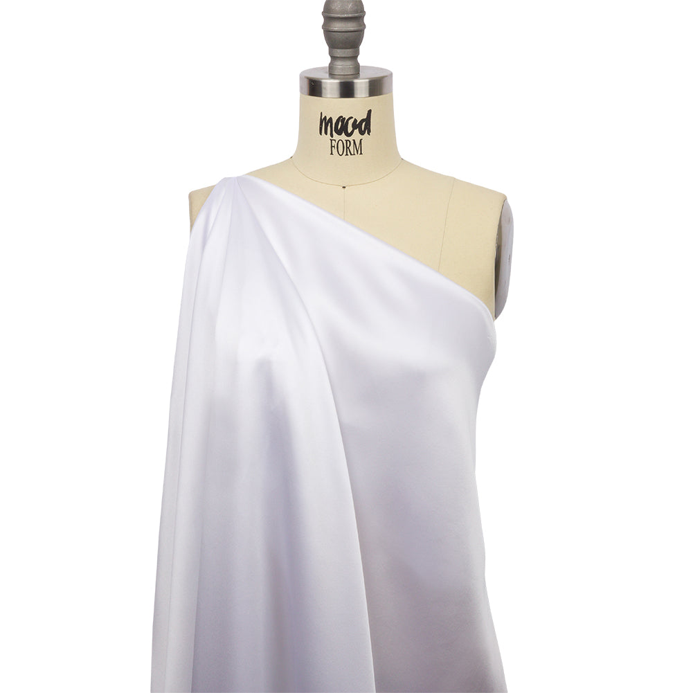 Stretch Silk Charmeuse - Bright White - Premium Collection - Joann Fabrics