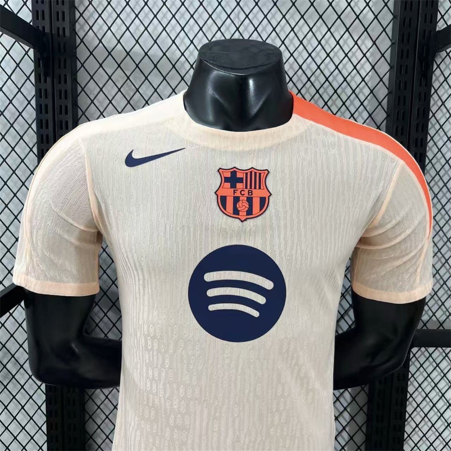 Barcelona 25-26 Beige Pre-Match Jersey - Player Version - UnitedFutballJersey