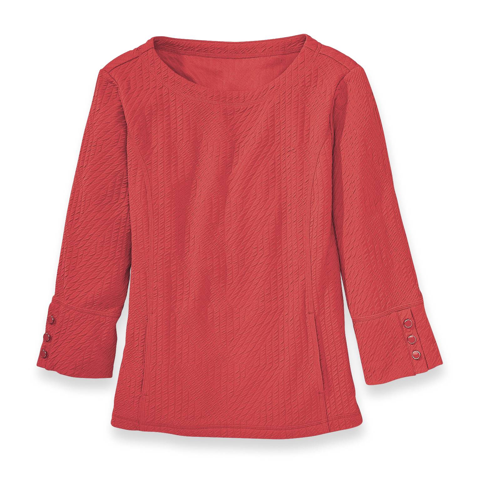 Abstract Pucker Knit Top - Northstyle Catalog