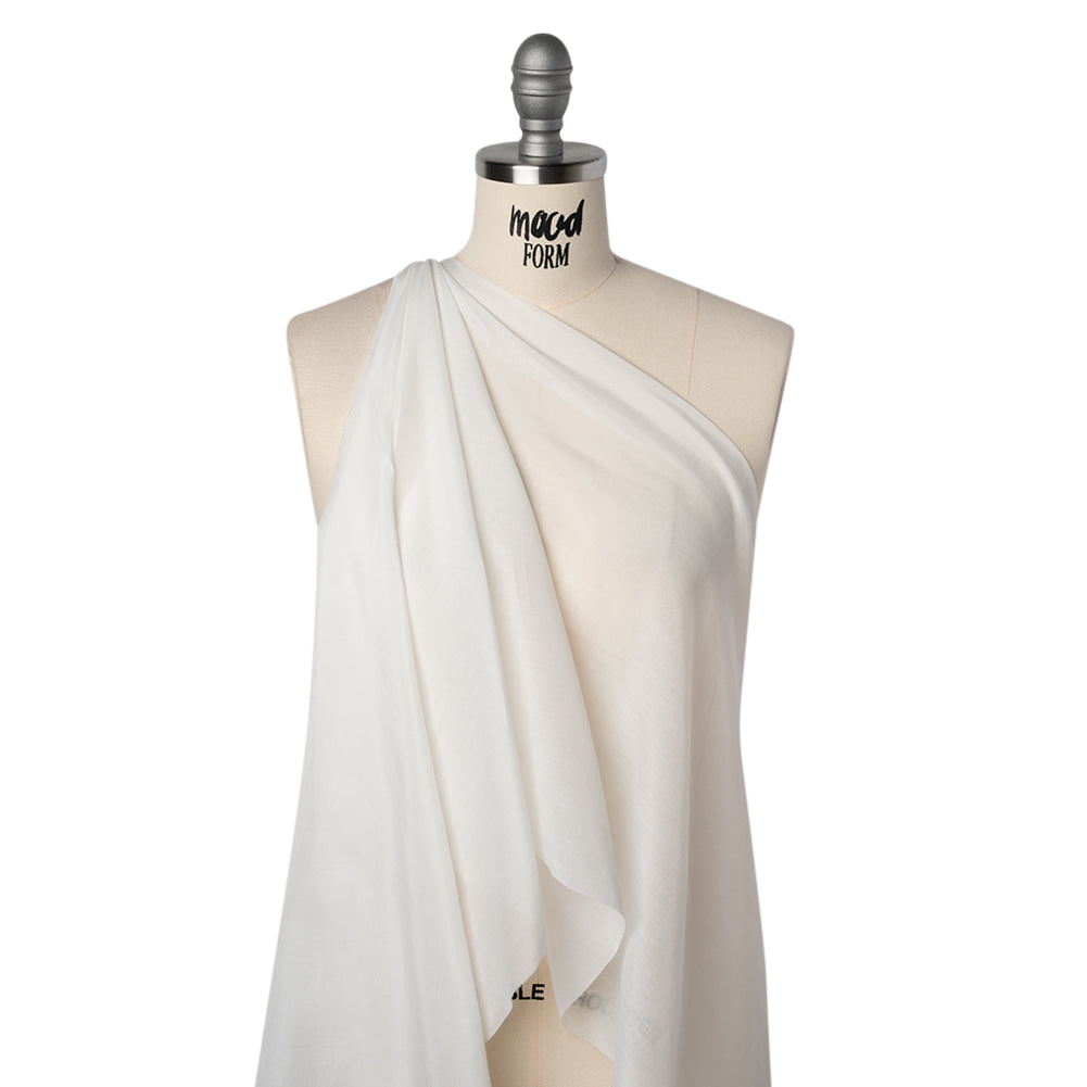 Silk and Cotton Voile - Ivory - Famous Australian Designer Deadstock - Joann Fabrics