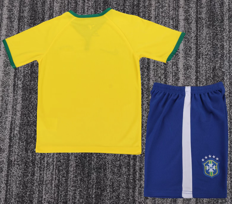 2014 Retro Brazil Home Football Jersey 1:1 Thai Quality Kids Size