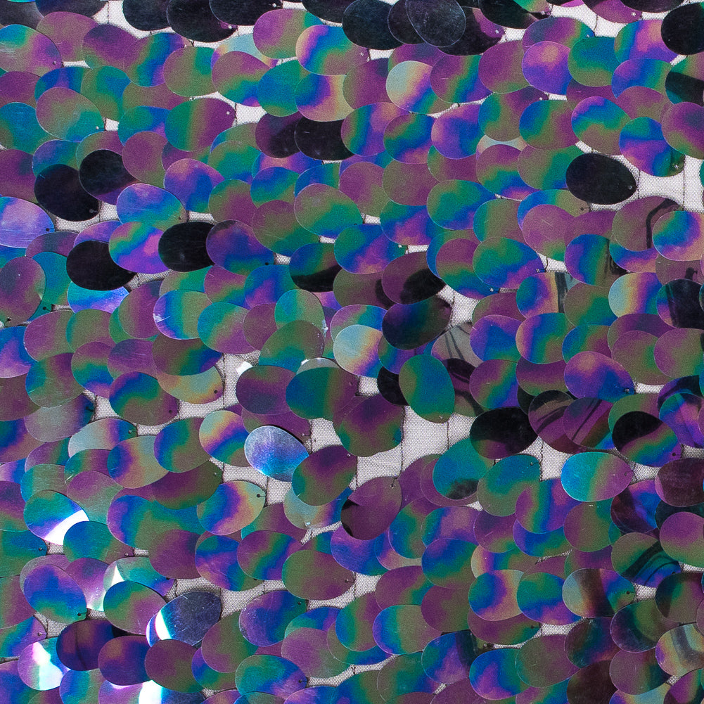 Mesh with Large Paillette Sequins - Multicolor Oilslick - Gilles Collection - Joann Fabrics