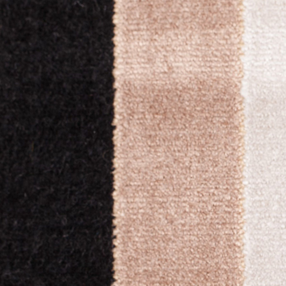Brown/Beige Striped Polyester Blended Velvet - Joann Fabrics