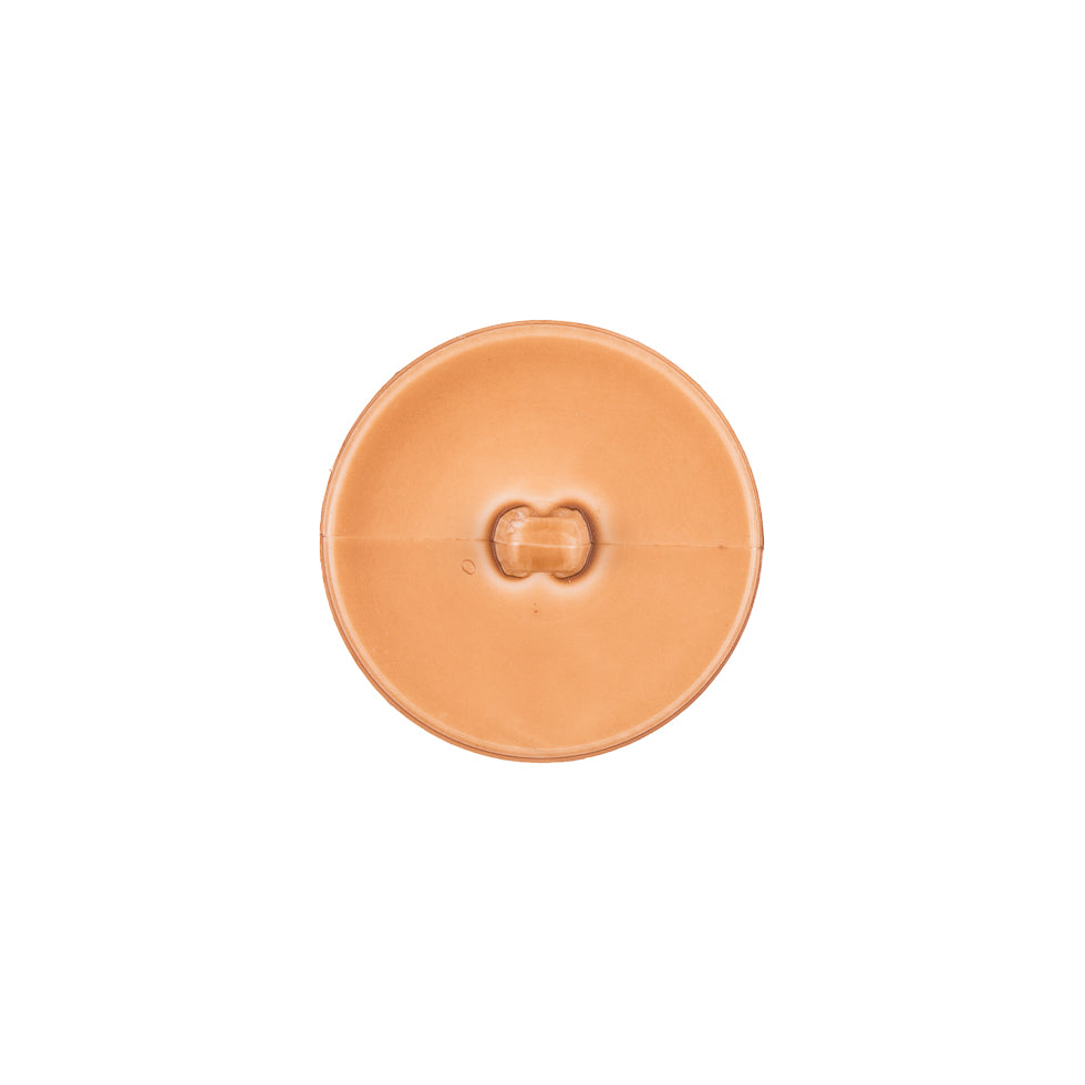 Italian Light Brown Top-Stitched Plastic Shank Back Button - 24L/15mm - Joann Fabrics