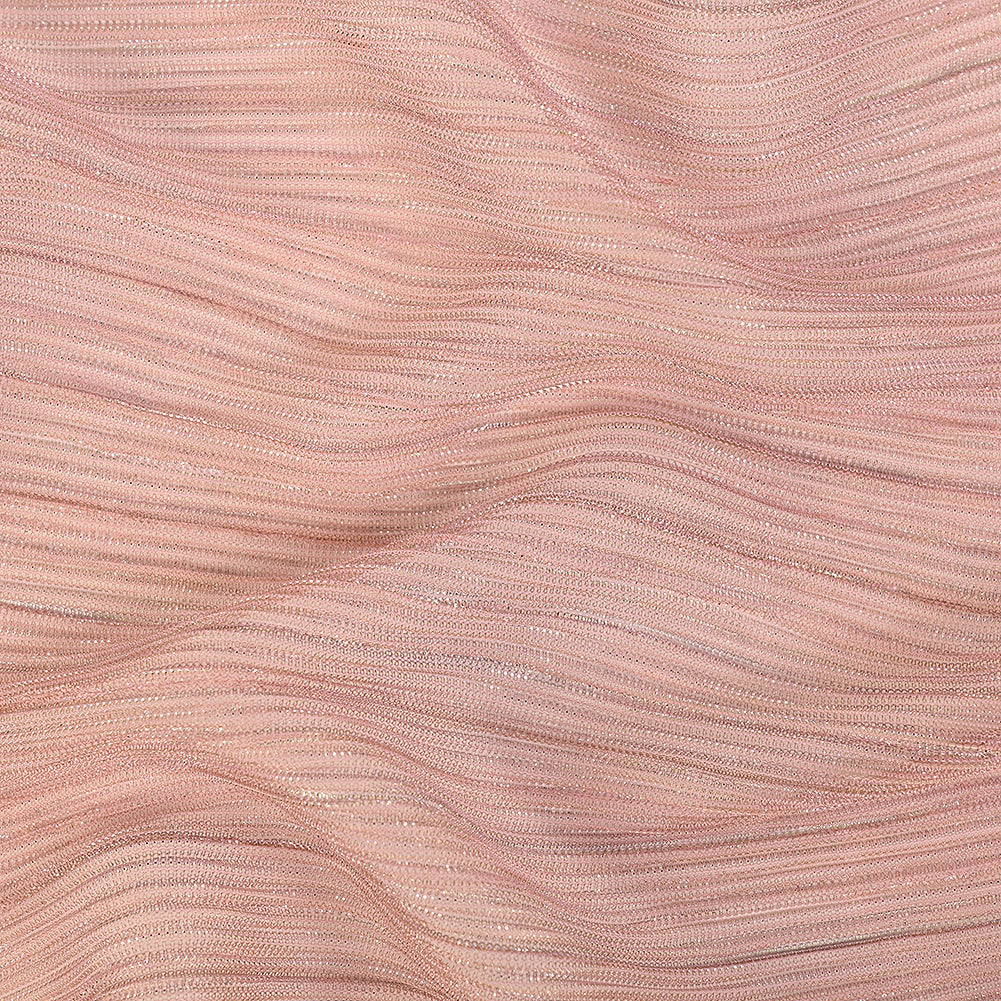 Metallic Stretch Plisse - Dusty Rose - Natalia Collection - Joann Fabrics