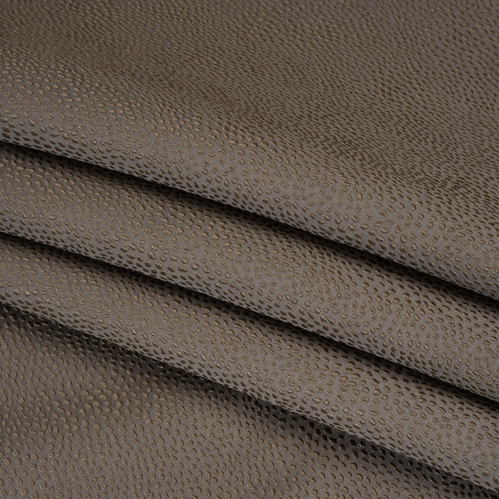 Recycled Polyester Jacquard - Otter Little All-Over Spots - British Imported - Joann Fabrics