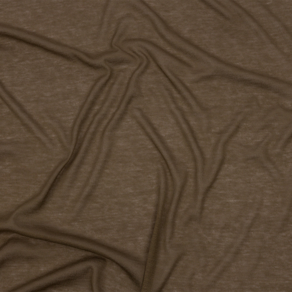 Famous Designer Dark Beige Viscose and Cotton Lightweight Interlock Knit - Joann Fabrics