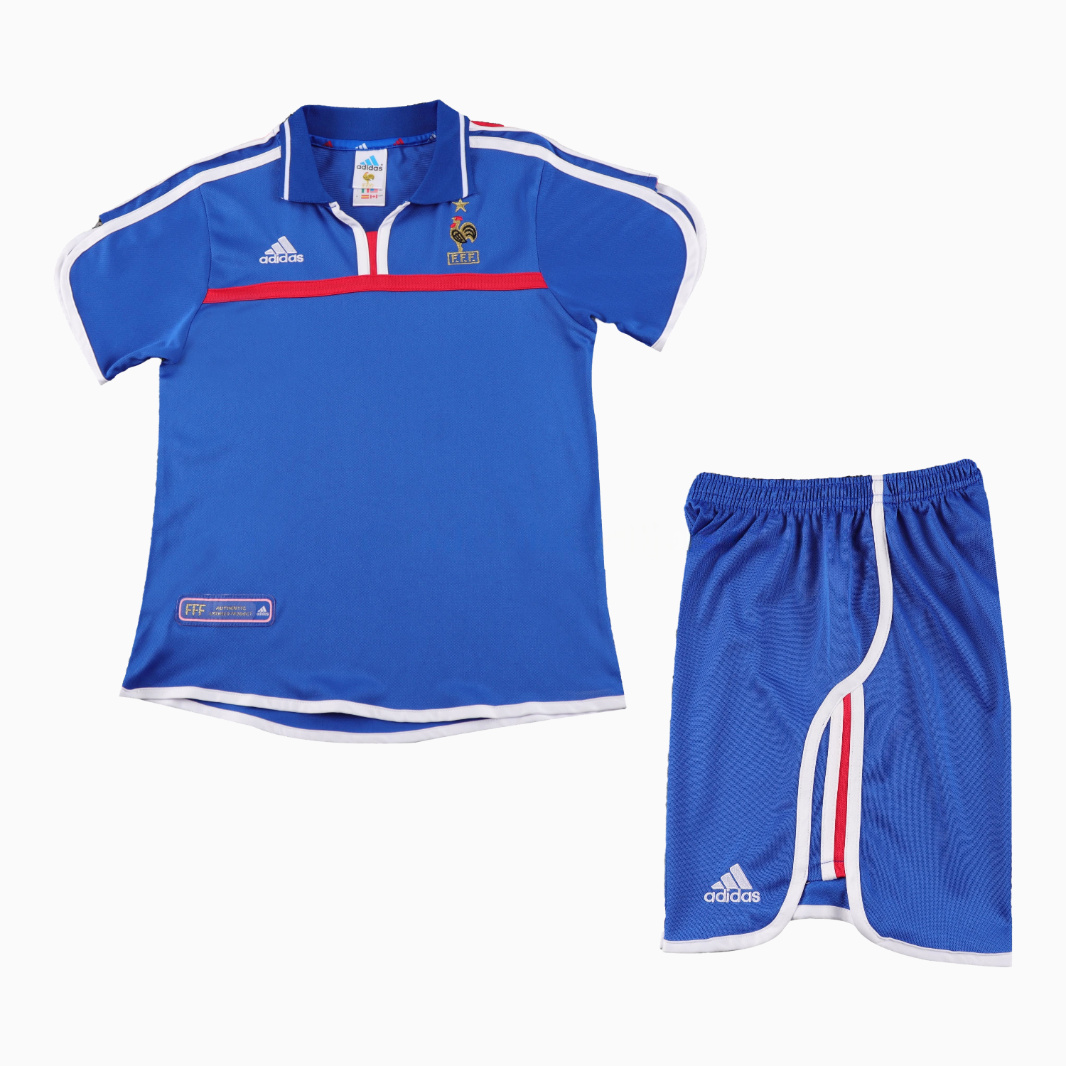Retro France 2000 Home Kids Kit - UnitedFutballJersey