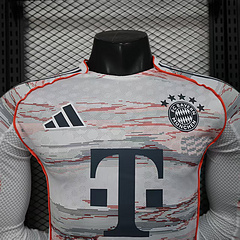2025-2026 Long Sleeves Bayern Munich Away Player Version Football Shirt 1:1 Thai Quality