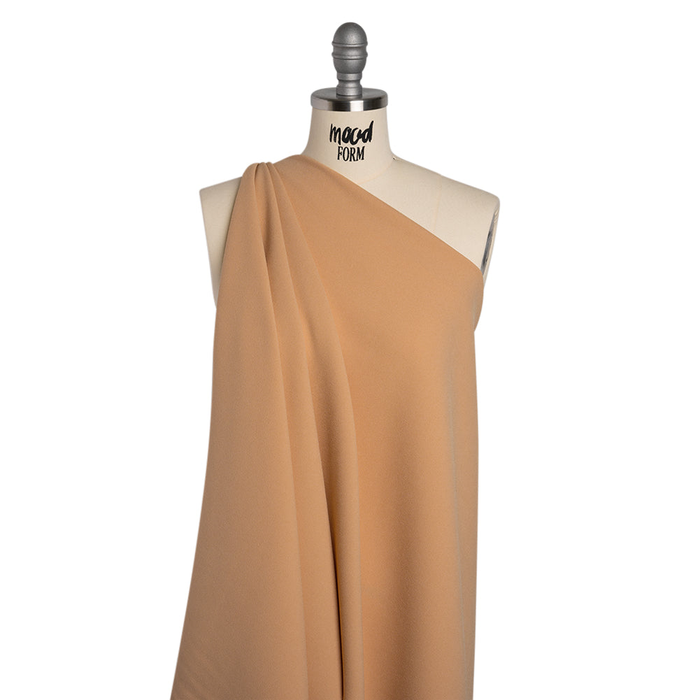 Stretch Polyester Crepe by Alex Perry - Beige - Designer Deadstock - Joann Fabrics