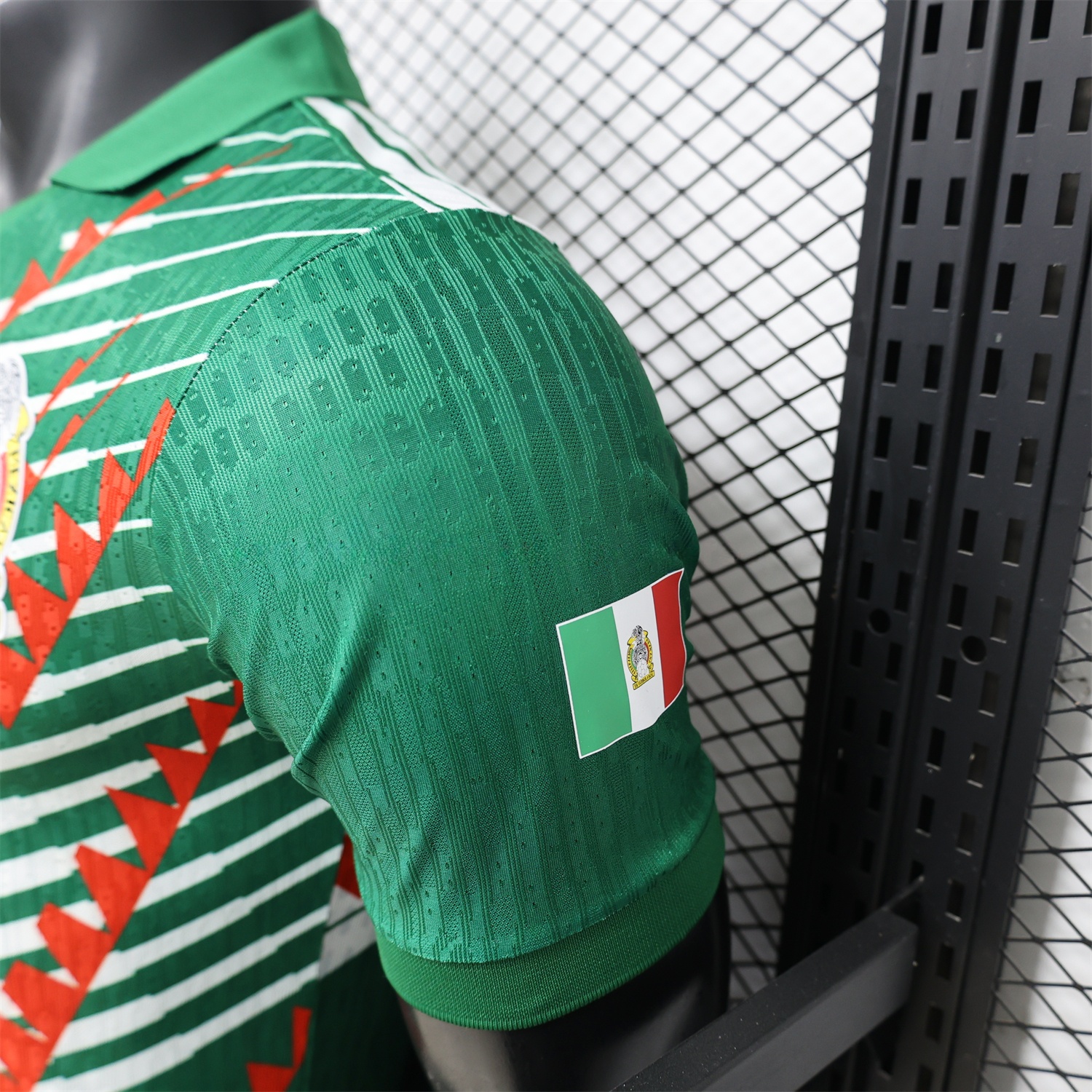 Mexico 2026 Red-White Stripes Green Special Jersey - Player Version - UnitedFutballJersey