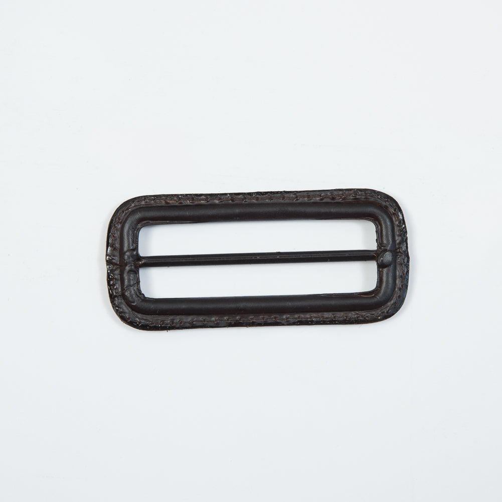 Antique Brown Leather Buckle - 3