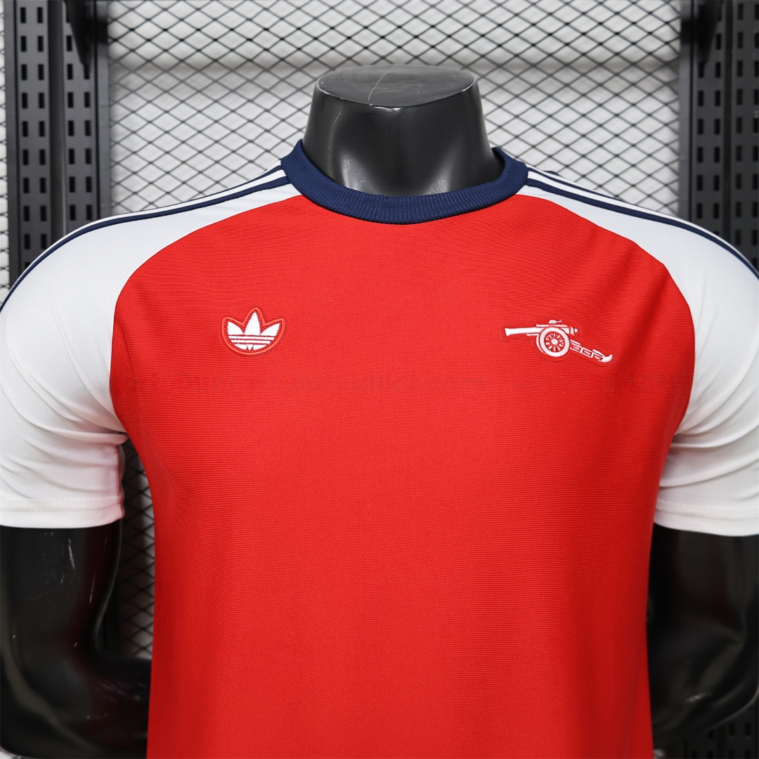 Arsenal 25-26 Red With White Casual Jersey - Player Version - UnitedFutballJersey