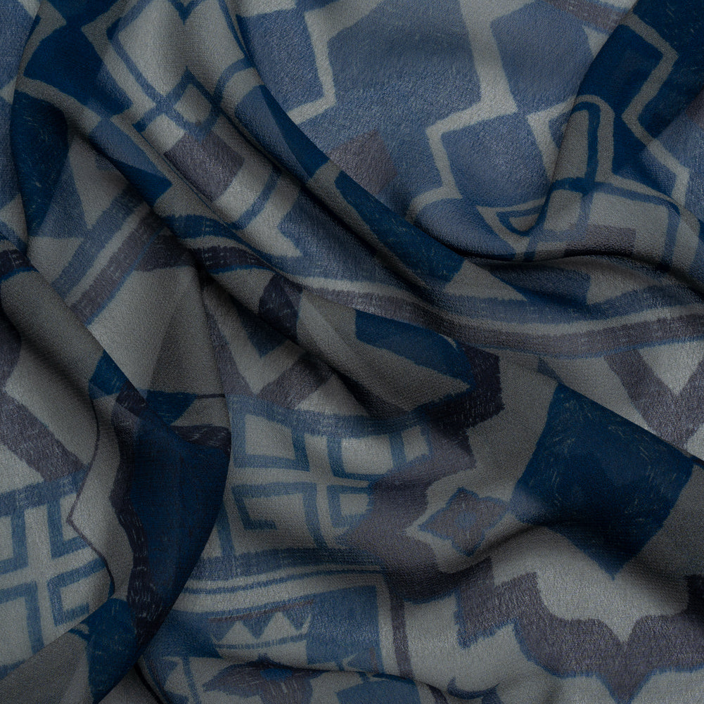 Mood Exclusive Steel Awaiting Eruption Viscose Chiffon Panel - Joann Fabrics