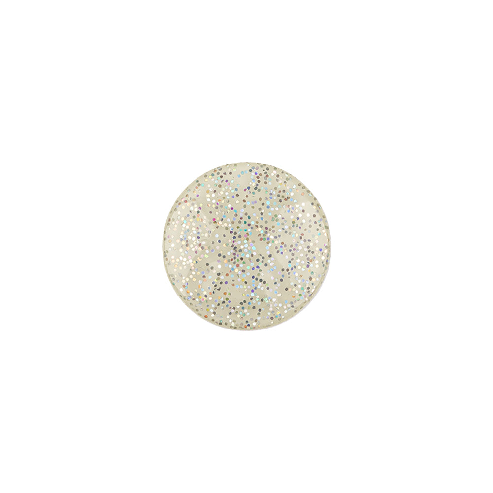 Silver Rainbow Glitter Translucent Shank Back Button - 20L/12.5mm - Joann Fabrics