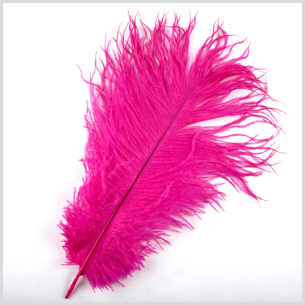 Hot Pink Ostrich Feather - 10